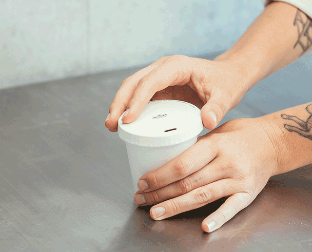 decent Hot Cup Paper Lid - White