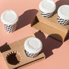 flagship cups in splittable carrier tray