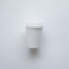 white cup with white pla lid