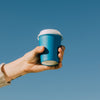 Single Walled Blue Hot Cup