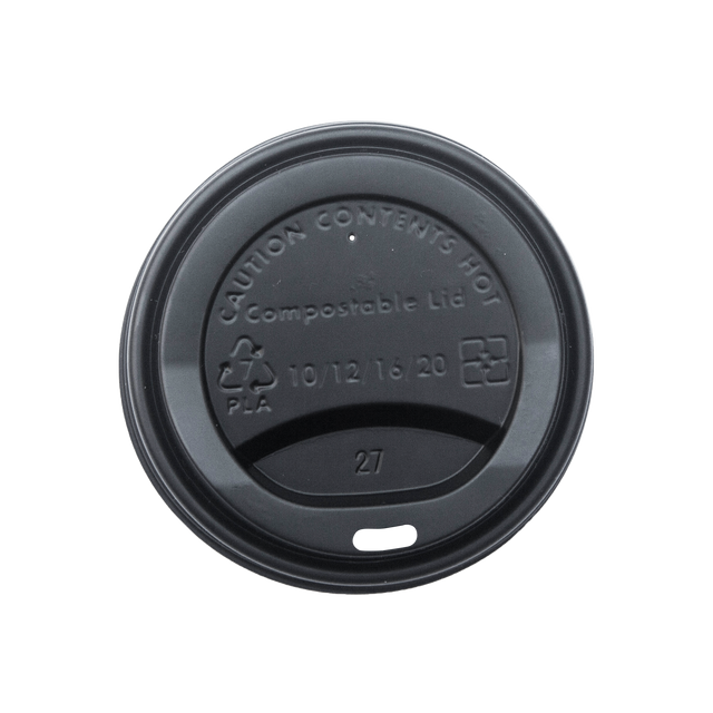 decent Hot Cup Lid - Black